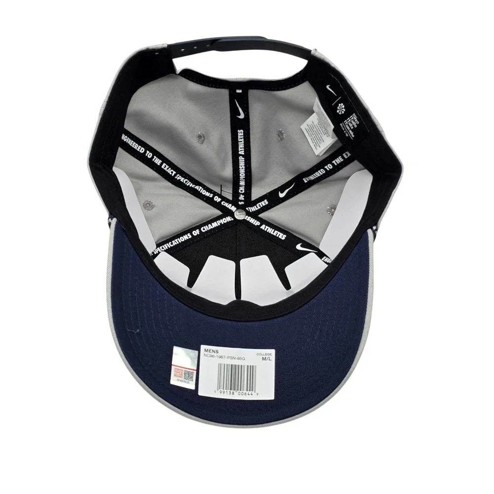 Nike Penn State Nittany Lions Primetime Rise Rope Snapback Hat Cap Gray NWT